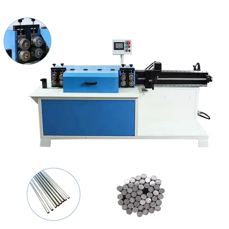 Automatic CNC mechanical steel wire Bar Straightening and Cutting Machine wire rod straightener and cutter