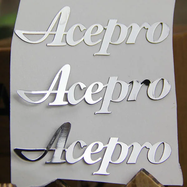 Custom Self Adhesive Metal Labels Free Design 3D Customized Metal Logo Stickers