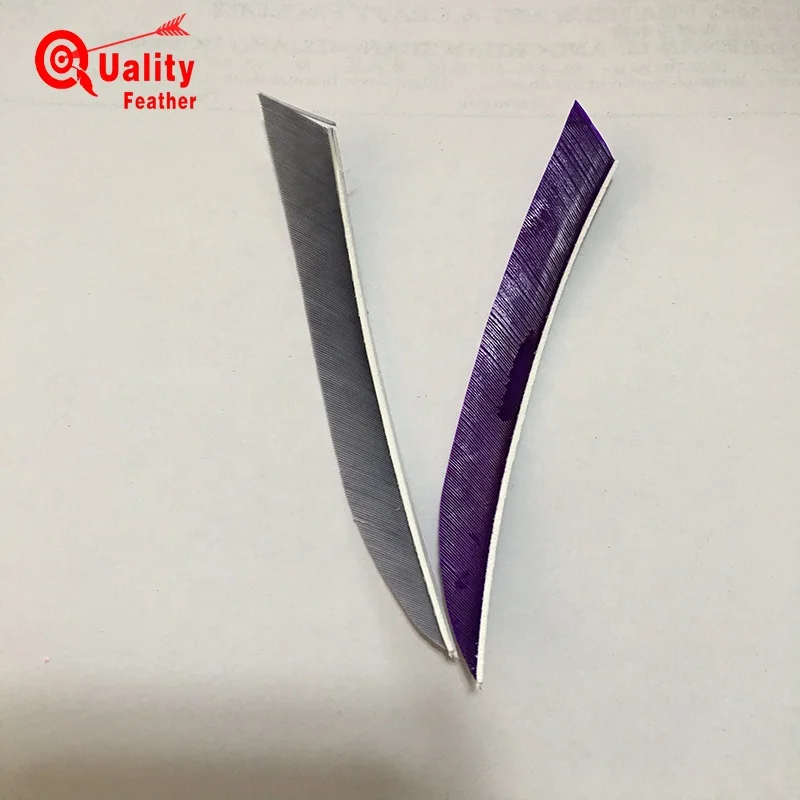 Wholesale JINYUQI 50pcs Right Wing 5' Knife type arrow Feather  Archery Arrow Shaft  Fletching DIY Arrow Accessories Hunting