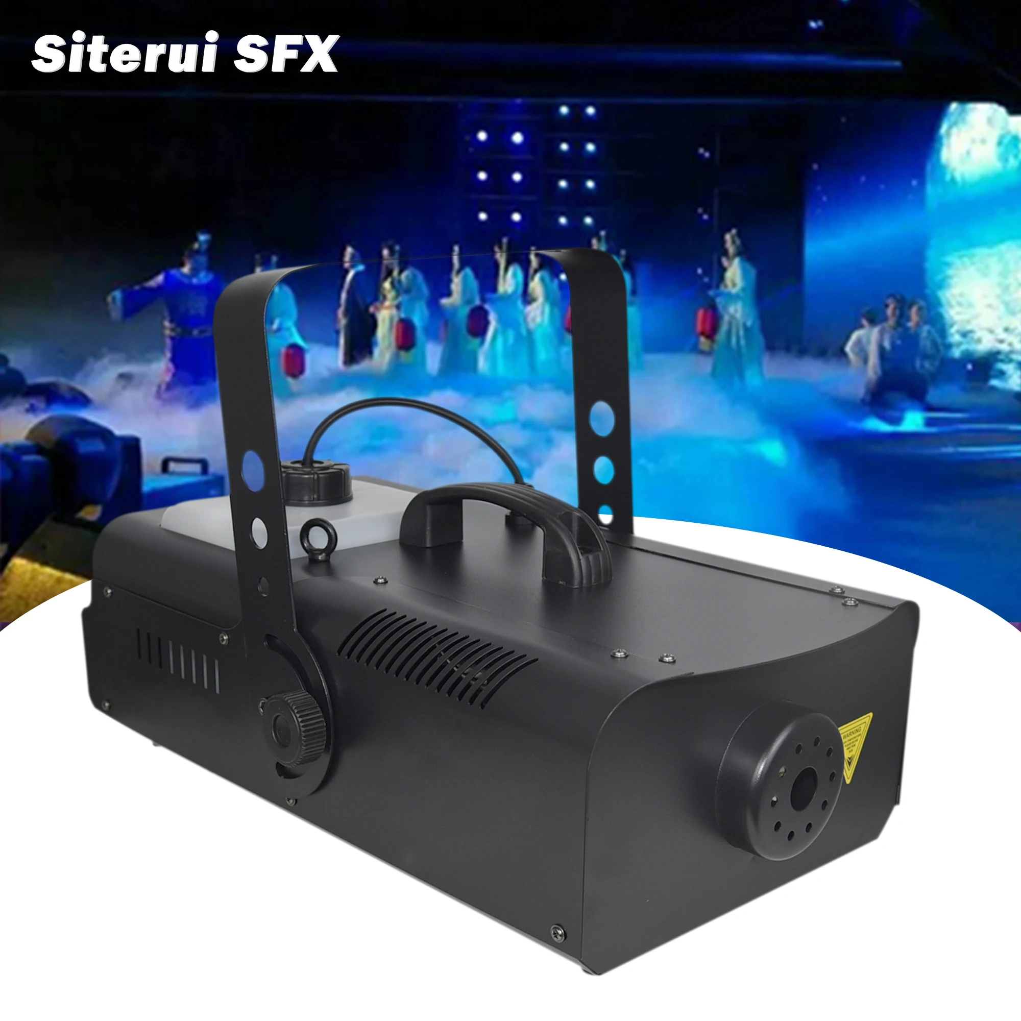 Siterui SFX 1500W black metal shell fog machine DMX controls the stage white smoke equipment Wedding stage atmosphere equipment