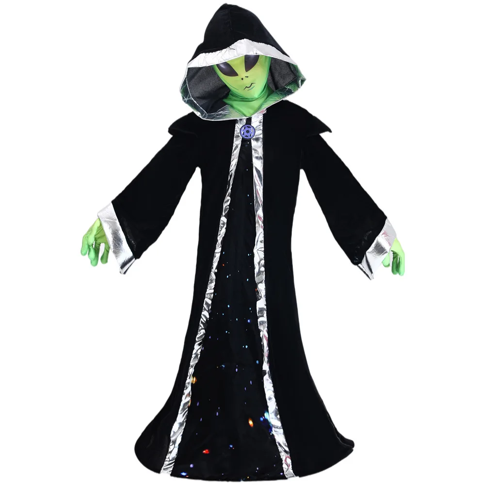 XR Scary Alien predator costume cosplay scary Halloween mischief party cosplay costume for kids