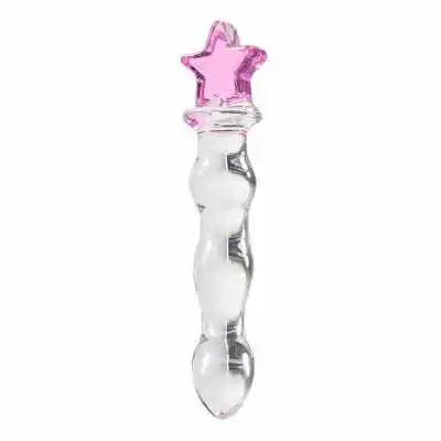 female masturbation heart shape handmade glass dildo