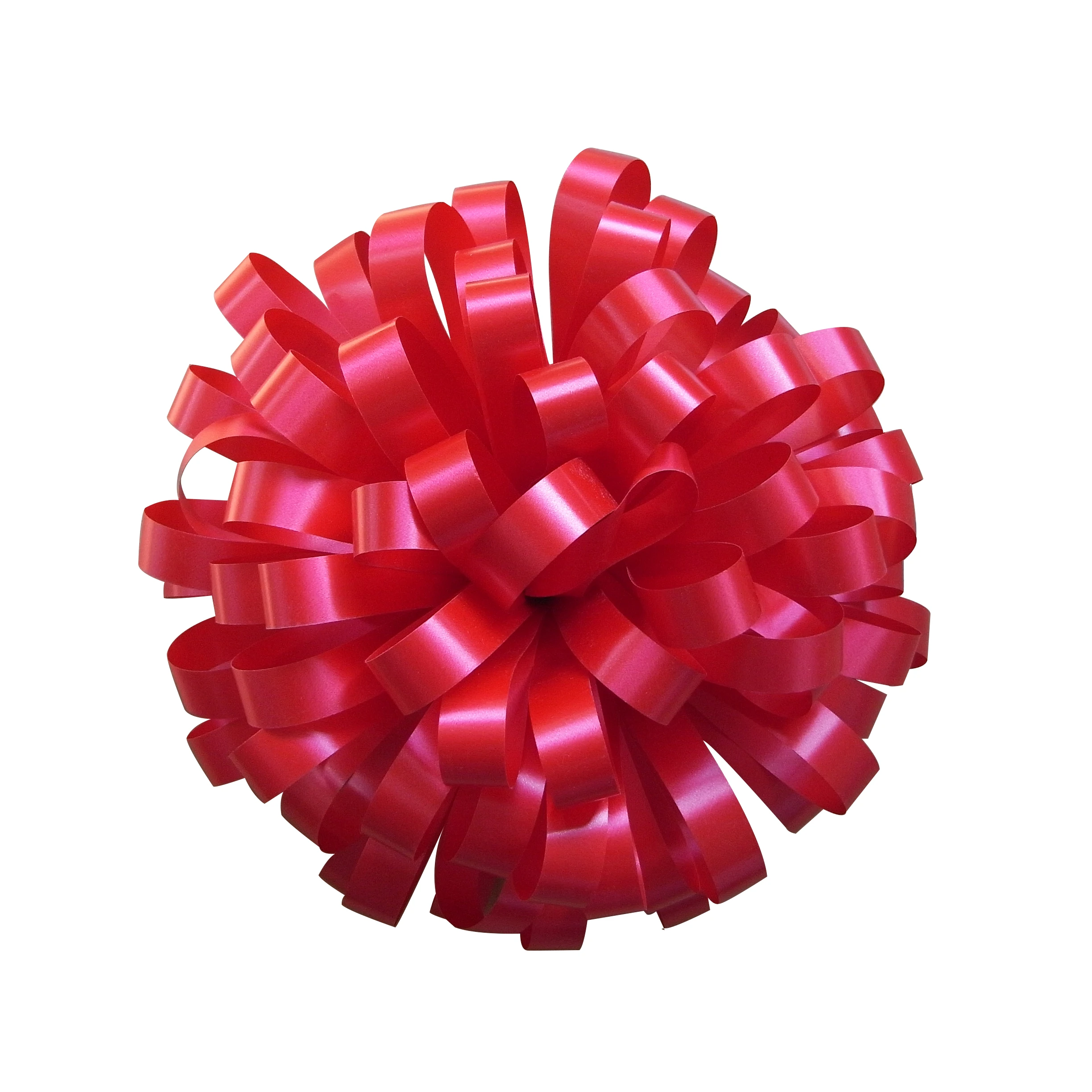 Plastic Ribbon Bow for Box Packaging Gift Wrapping Fancy Bow for Christmas Wedding Metallic PET Gift Packing Fancy Firework Bow