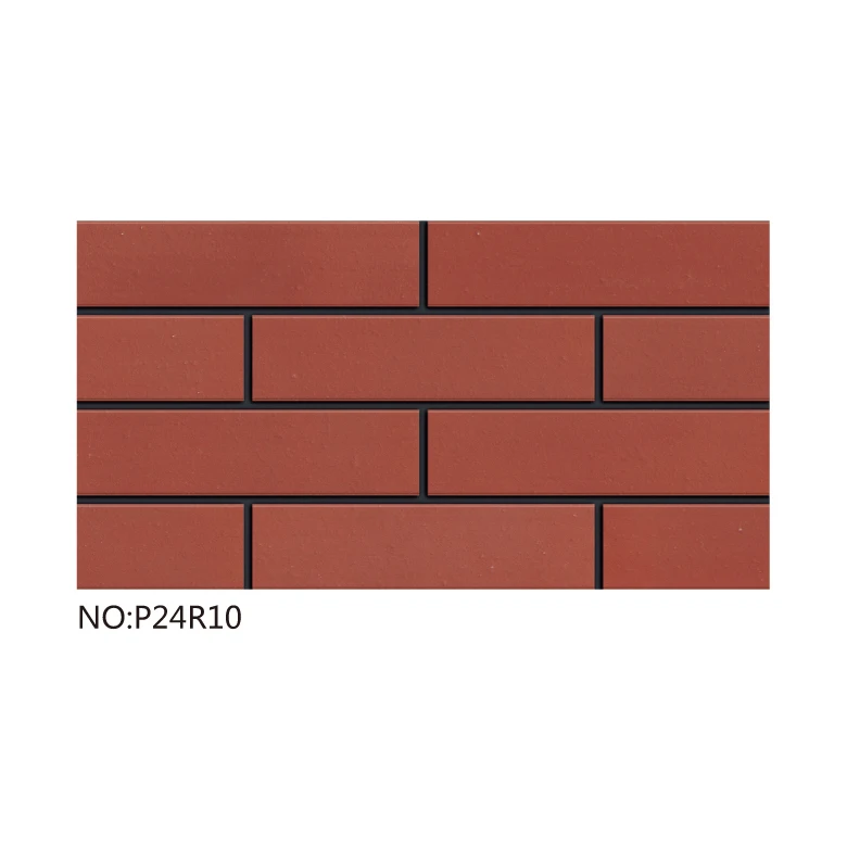 Korean popular outdoor red brick tiles decoration wall cladding kiln smooth loose thin  fired thin brick panels