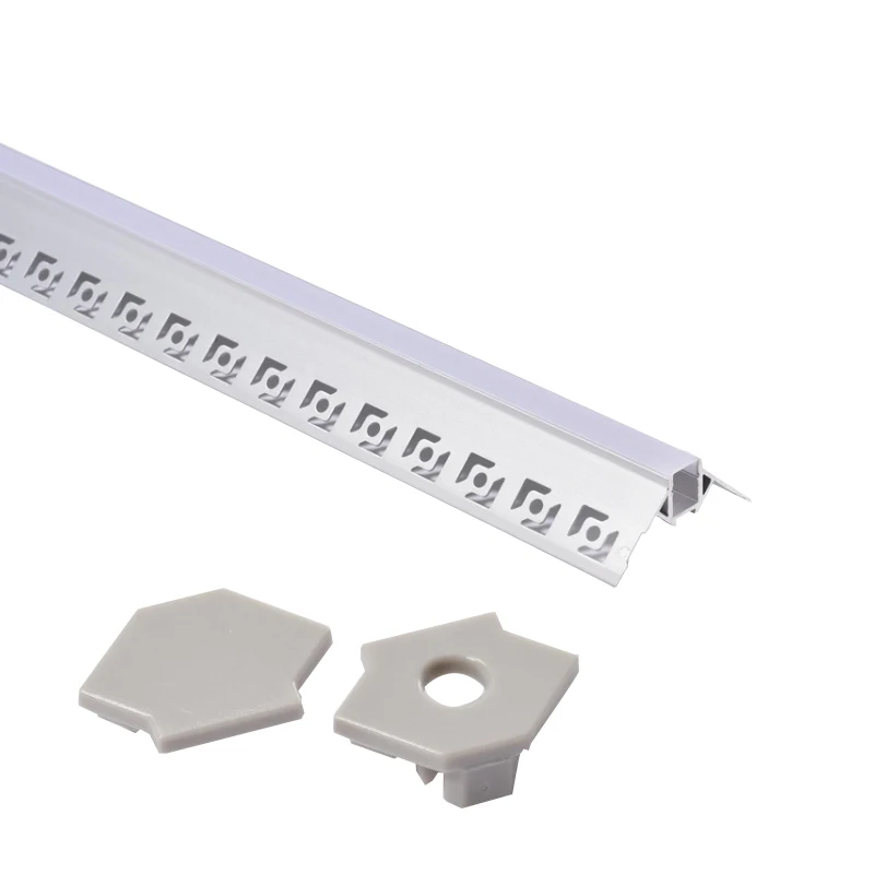 Plaster in Flat Profile Aluminum Led Channel Lighting Product Metal Led Profile