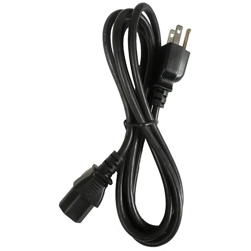 C13 C14 Free Sample Male to Female 3 Pin Copper Core US American Standard AC Power Cable Cord Length for Computer Home Appliance