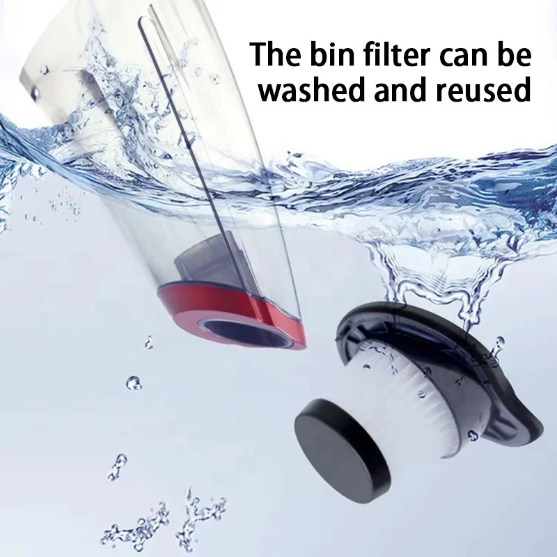 new hot car wired portable handheld strong suction low sound filter can be cleaned reusable dust bin capacity
