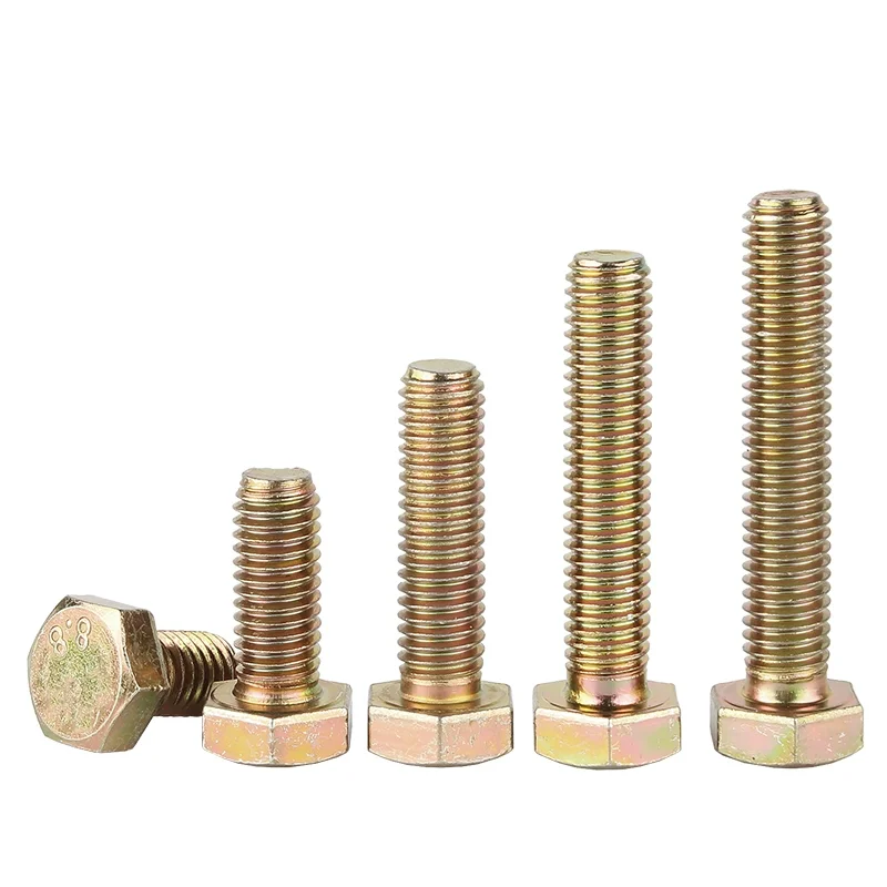 Gi Hex Bolt Ms Tensile 8.8 10.9 Class 1/4-20 7/16-14 3/4 Inch Size Hexagon Hex head Bolt 3/4 Astm