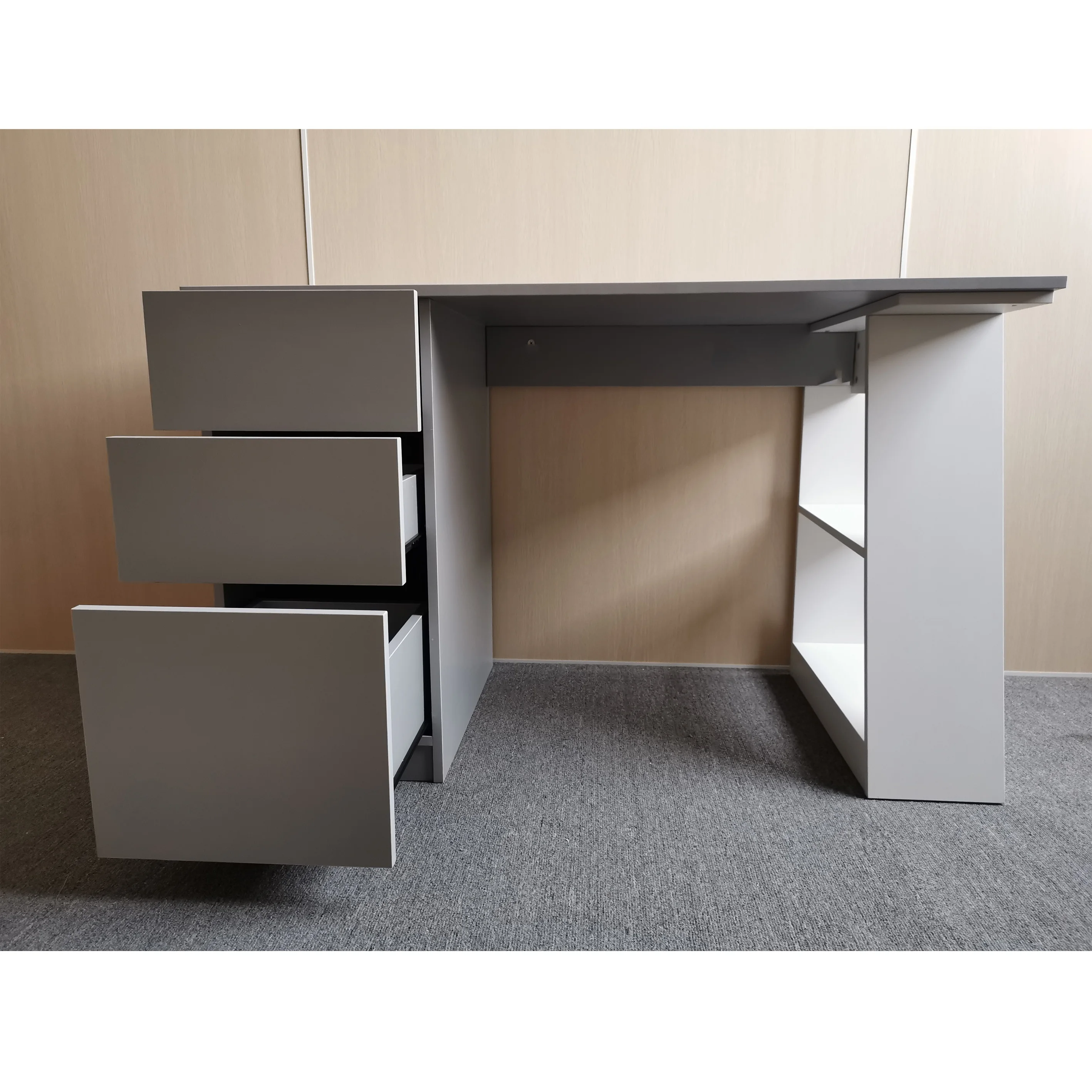 Specific Use SOHO office furniture with drawer wooden single computer table home office desk