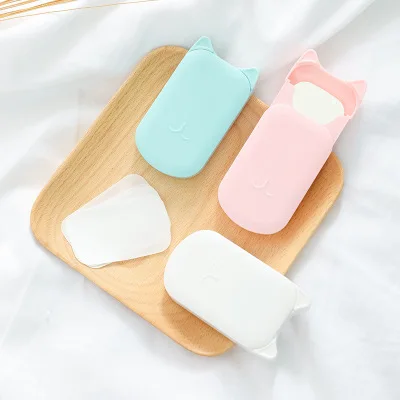AiXin Private Label Product Line Portable Hand Soap Paper Travel Disposable Soap Sheet Paper Hand Washing Organic Paper Soap