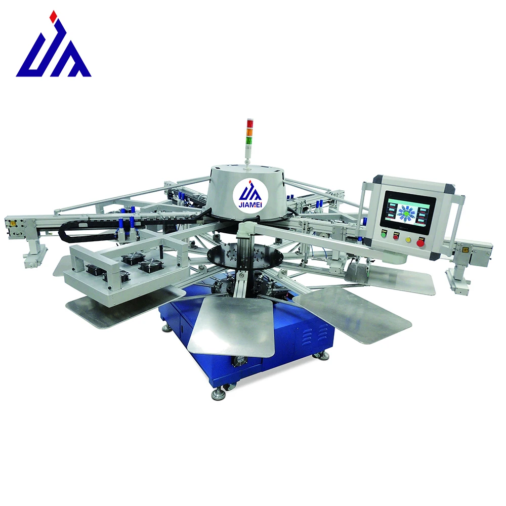 china cheap best automatic color octopus print screen printing machine for t-shirts