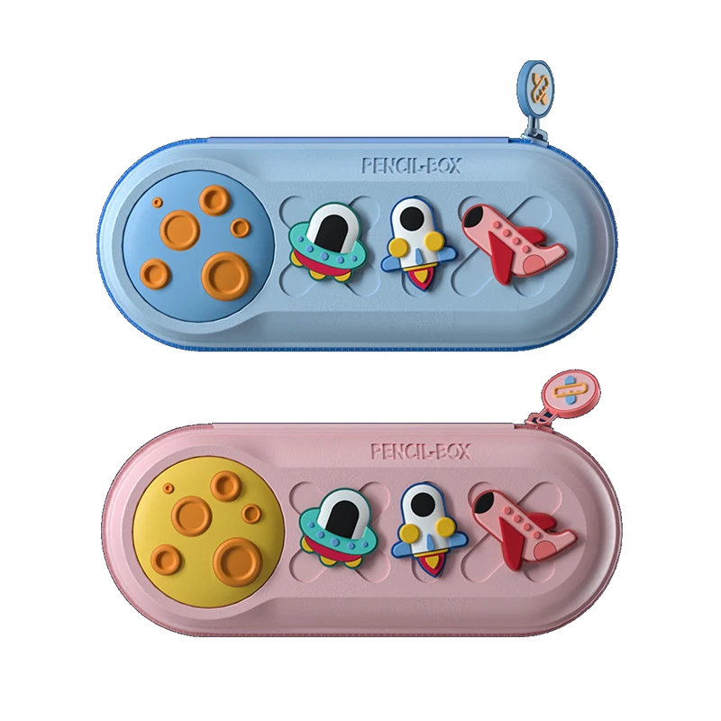 3D Designer Planet Storage Container kawaii Pencil case For School DIY Colorful Kids Pencil Box