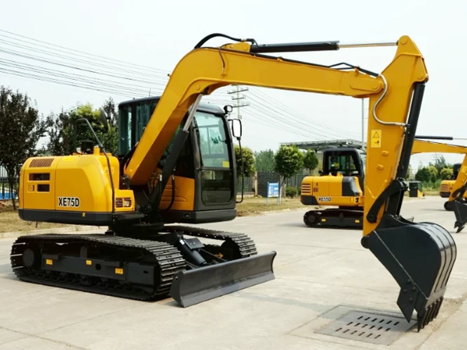 Большой экскаватор для землеройной техники 75 тонн гусеничный XE750D горное оборудование хорошего