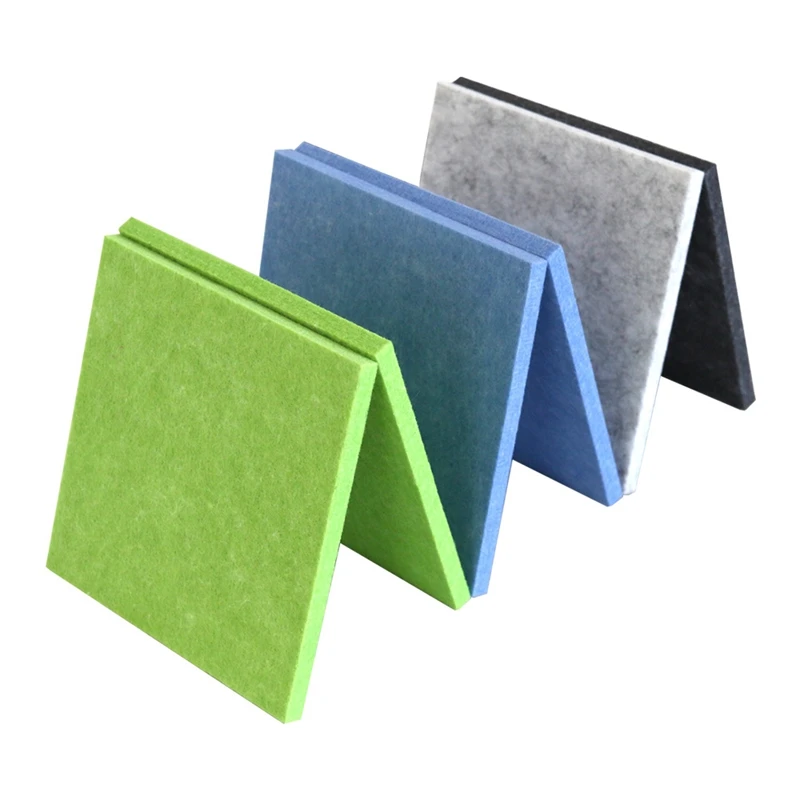 grey white black color decorative pet felt  acoustic panels for wall