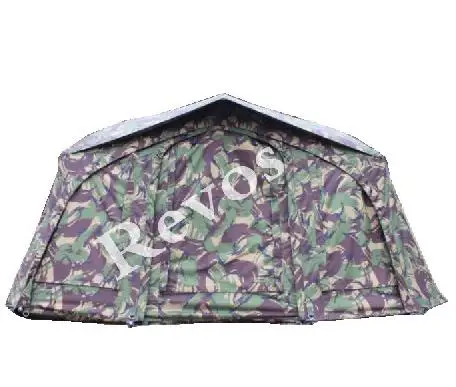 Revos Brolly Fishing Carp Brolly Tent FiberglassRib Frame Camouflage Big Head Space Front Panel Mesh Window High Quality Multipl