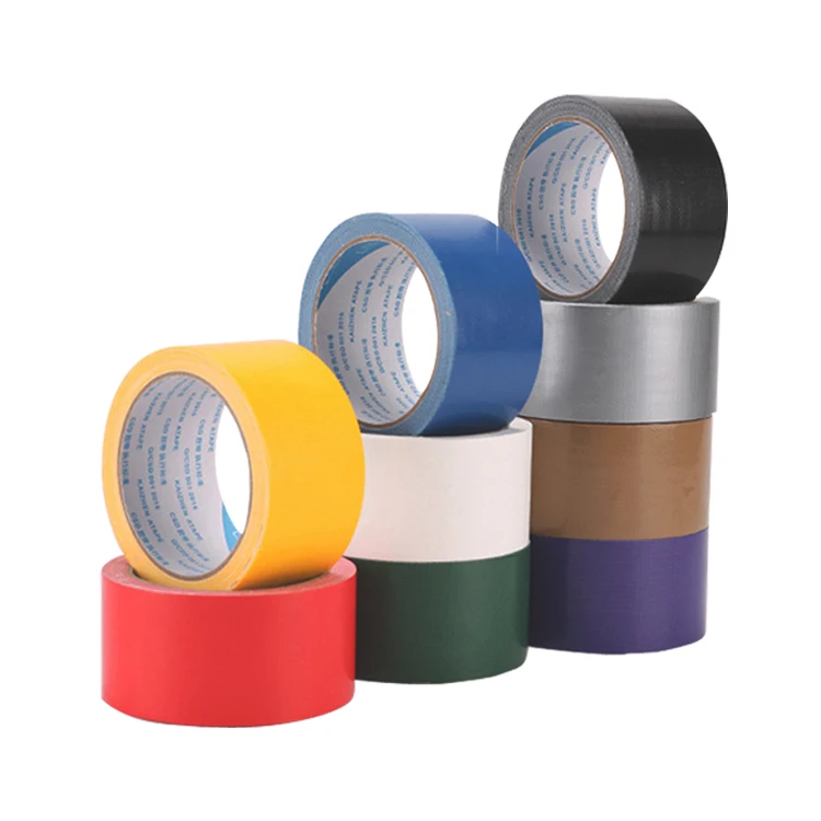 
High quality air conditioner duct tape wholesale color best price colorful black sliver white duct carpet cloth tape 