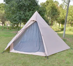 Tent Outdoor luxury camping rain protection and sun protection Indiana yurt pyramid double camping tent