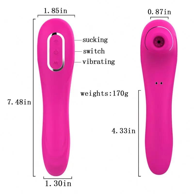 Clitoral Sucking Vibrator for Women, Clit Massaging Vibrating Toy with 10 Sucking Modes, Rechargeable Nipple Suction Stimulator