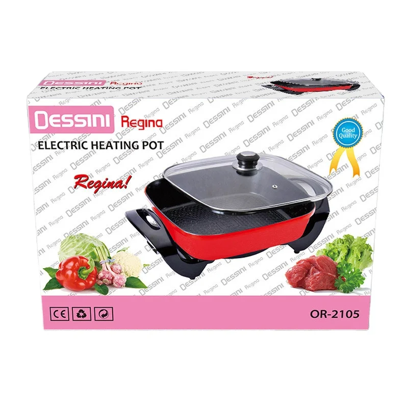 household boiling pot 220v 1500w kitchen appliances large capacity fry pan Multi Electric