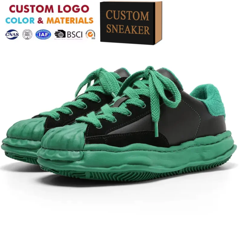 Custom design flat sneakers Black White mens trainers MMY HANK Wayne BLAKEY OG Sole Canvas Casual Shoes Skateboarding Shoes