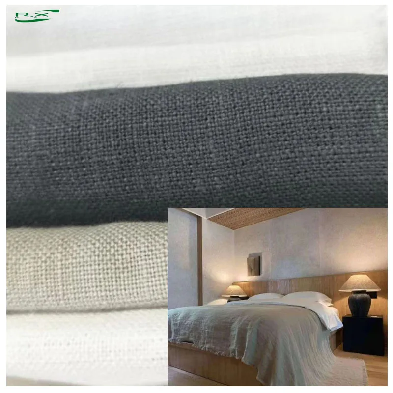 wholesale 2023 New Collection Hot Sale Linen Feel Upholstery Fabric Sofa Home Decoration Fabric