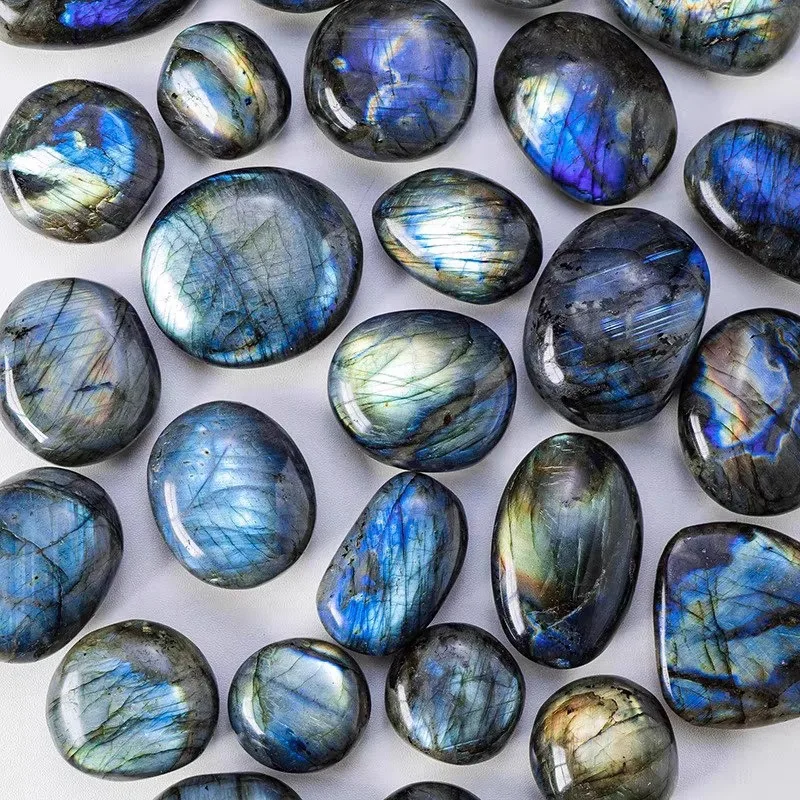 High Quality Madagascar Natural Grey Moonstone Labradorite Quartz Crystal Stone For Gift