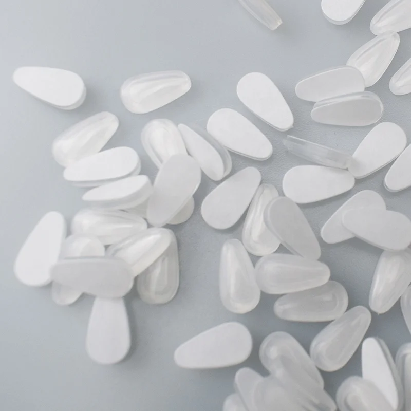 Прозрачные силиконовые аксессуары для очков в форме капли носоупоры солнцезащитных Нескользящие