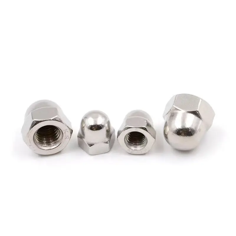 Din1587  M6 M8 M10 A2-70 A4-80 Hex Acorn Domed Cap Nut Din 1587 Hex Domed Head Nuts Acorn Nuts