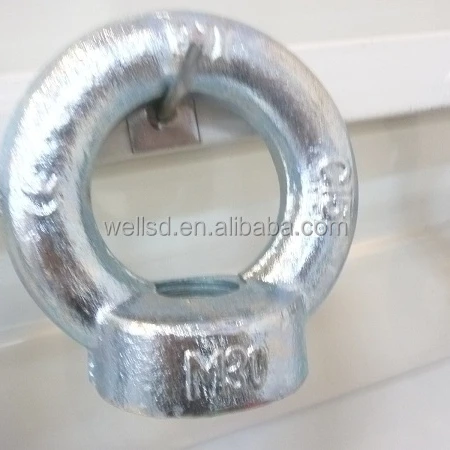 C15/C15E Carbon Steel Forged Galvanized Din582 Lifting stud Eye anchor Bolt and nut