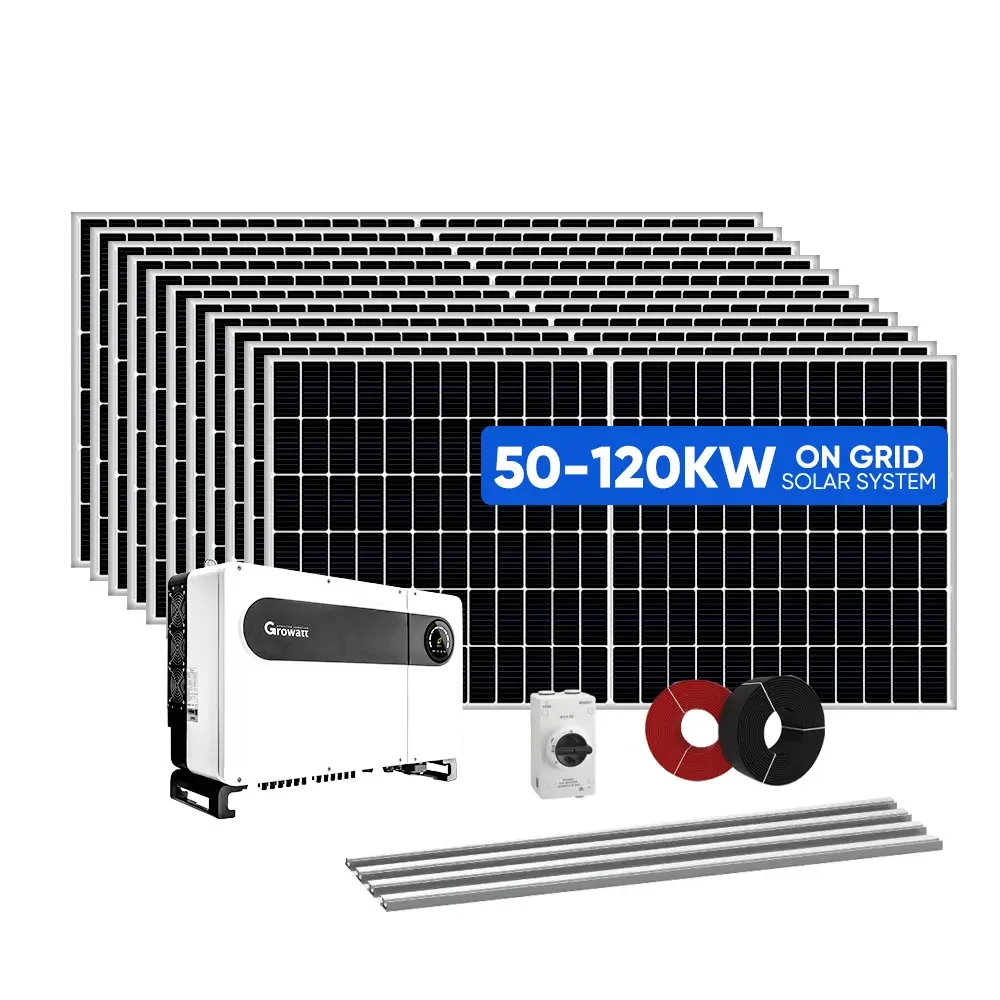 100KW Solar Power Storage System Hybrid 200KW 300KW 500KW 1MW On Grid Hybrid Solar Energy System Price