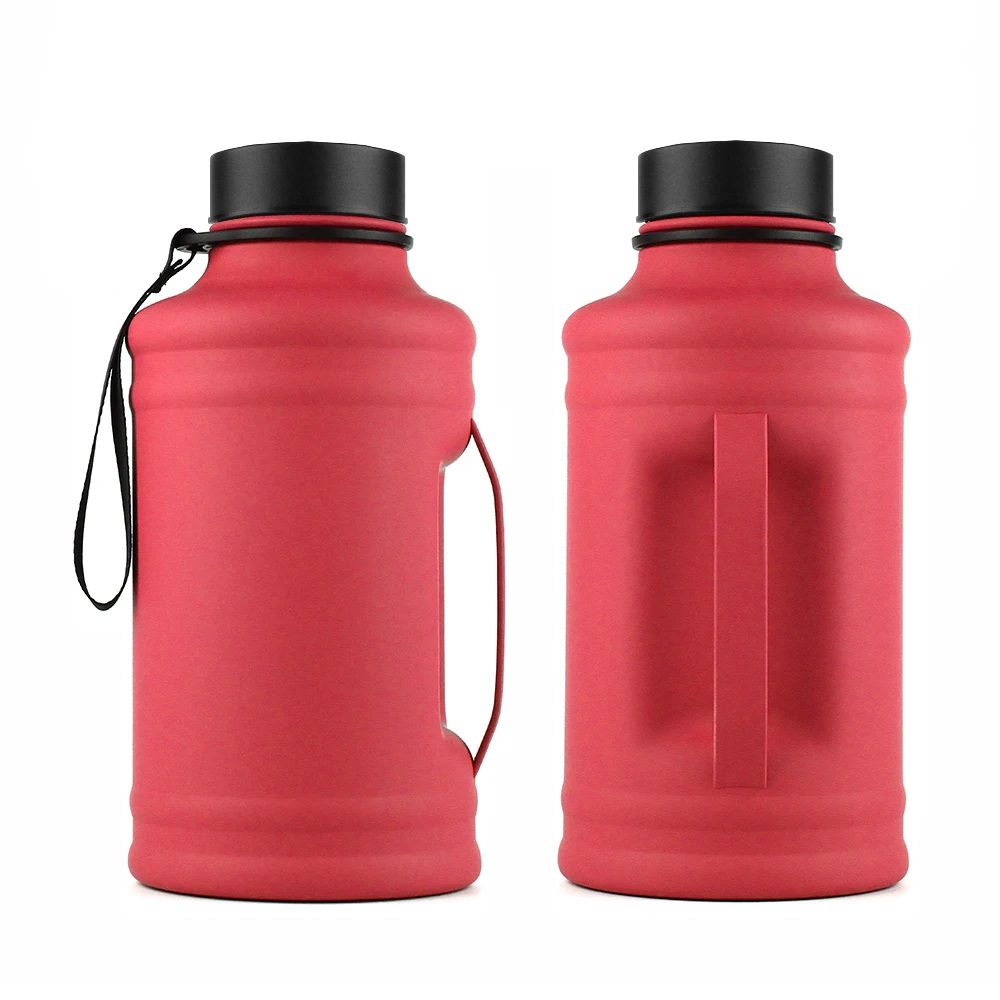 Custom Gym Bottle With Handle Sports BPA Free 2.2L Sports Gym Water Bottle Stainless Steel  Drinking Bottle Manufacturer