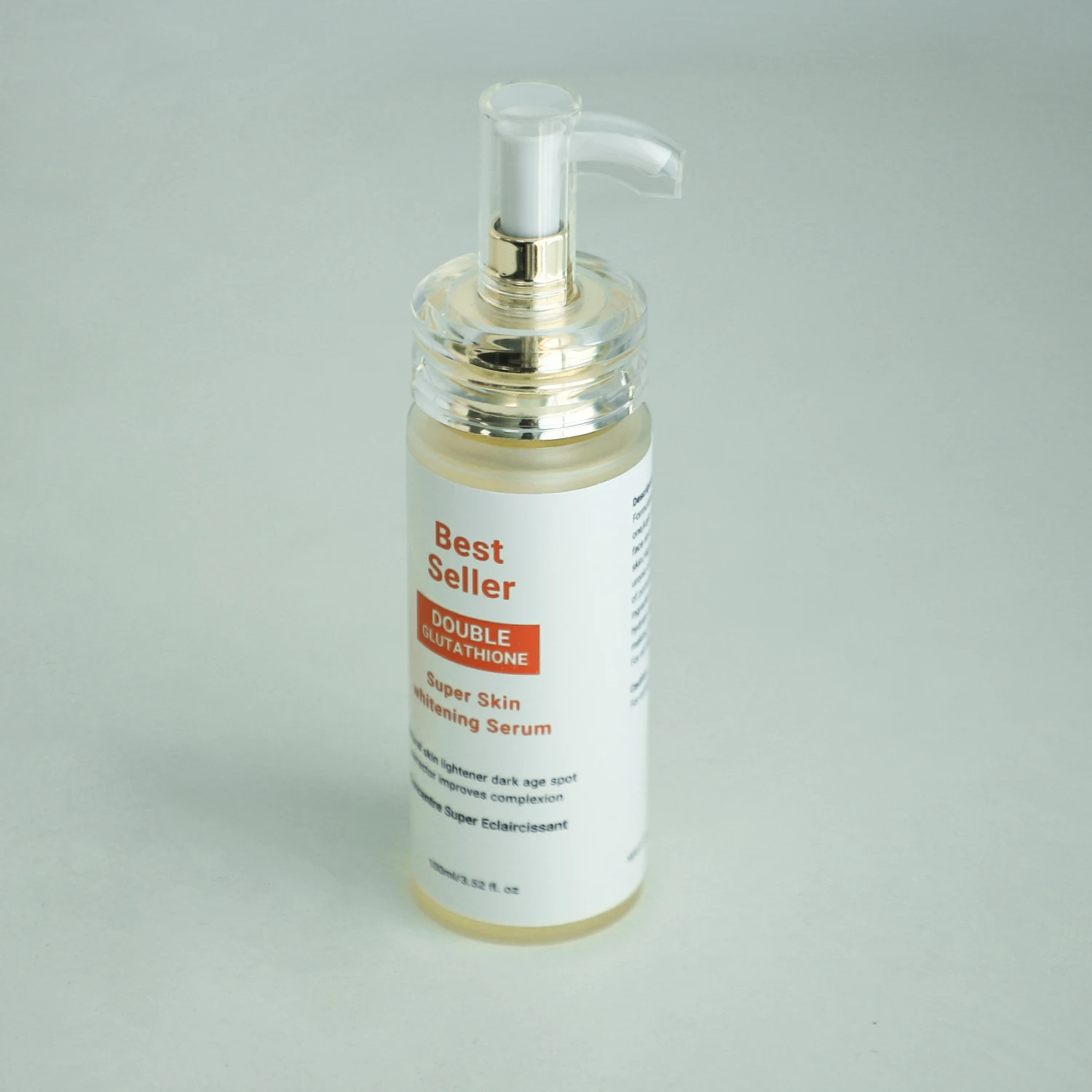 Double Glutathione Super Skin Whitening Serum Dark Spot Correcting Natural Vegan Face Care