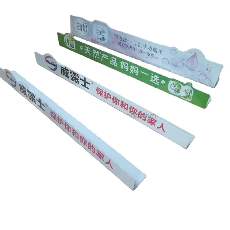 Custom Plastic Shelf Talker Price Label Display Shelf Talkers for Supermarket Shelves