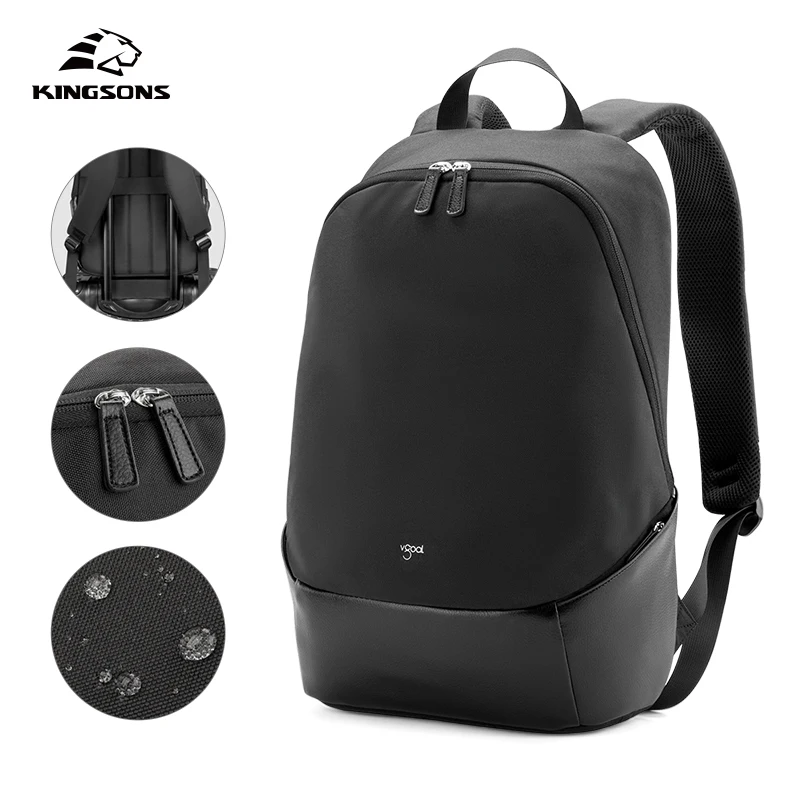 Kingsons RPET backpack wholesale waterproof bagpack for business men and women 15.6 inches laptop backpack RPET backpack