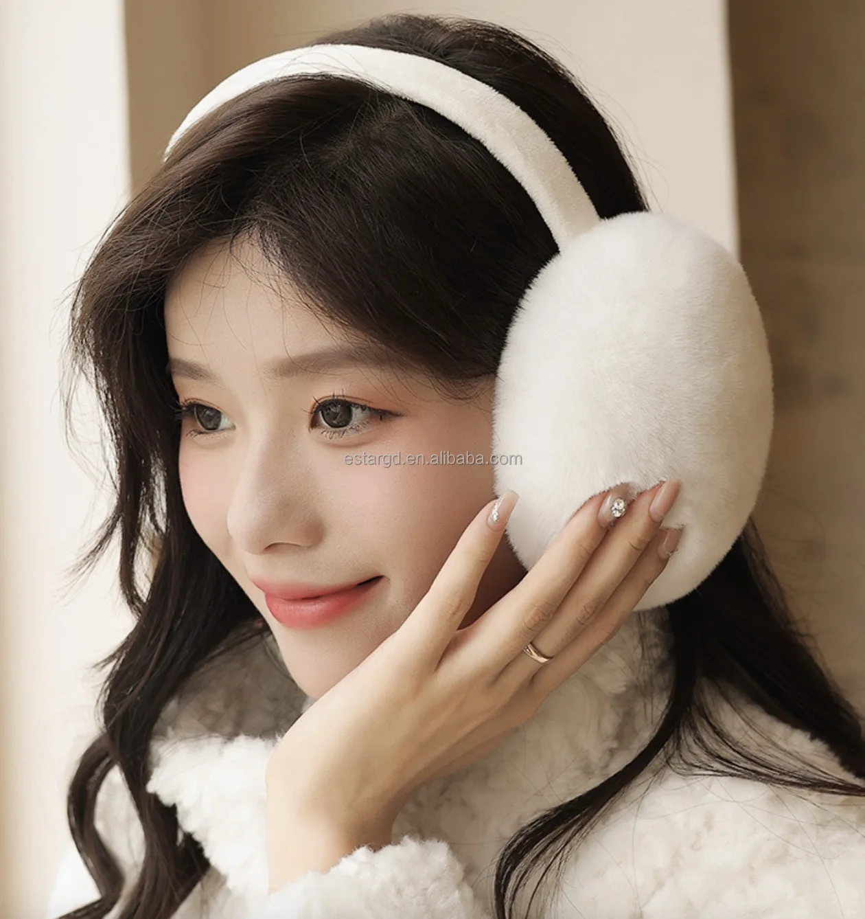 2024 warm earmuffs Versatile for autumn winter Enlarge ear bags to thicken imitation rabbit plush