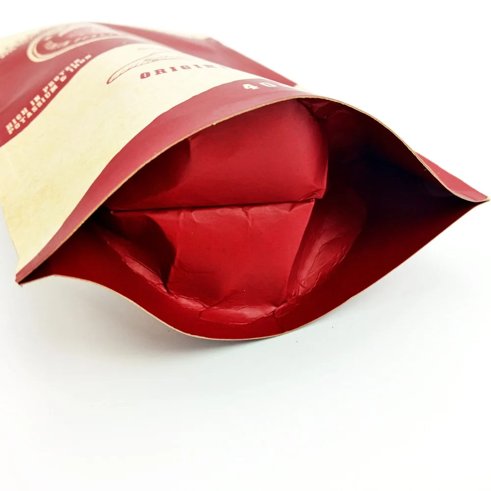 Custom Print Packaging Matte Barrier Food Grade Zip Ziplock Aluminum Foil Recyclable Standing Pouch Biodegradable Kraft Doypack