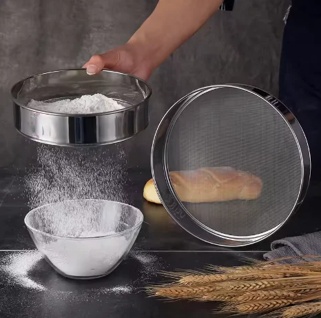 Customized 10 20 50 100 Micron flour sieve  Wire Mesh ,Perforated Metal Sifters Lab Test Sieve