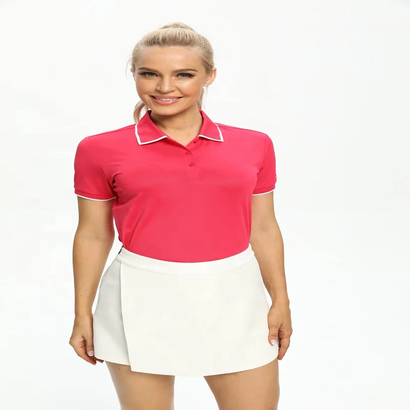 Высококачественная женская рубашка-поло для гольфа с коротким рукавом на заказ, женские топы, спортивные рубашки-поло, футболка