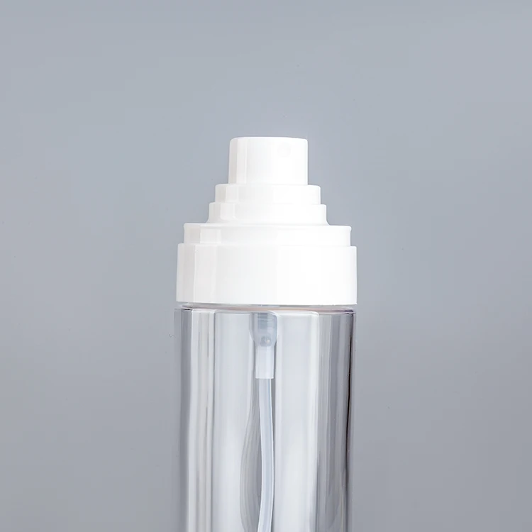 High quality Pump Sprayer EU Beauty 100ml.120ml.150ml PETG  plastic bottle with super top fine mist sprayer with MS cover