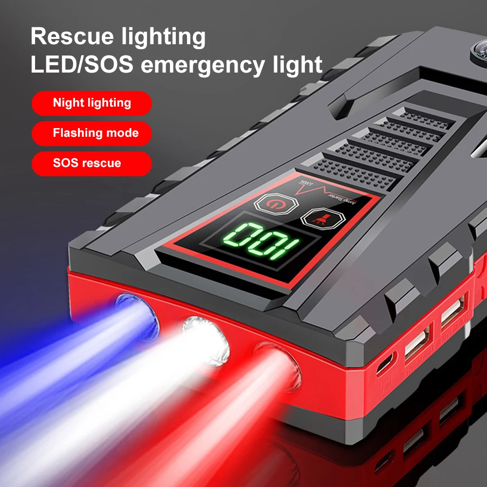 Hot Product Battery capacity 99800mAh With 12V Car Jump Starter Tool Set Suitable for Use in Low Temperature Environment