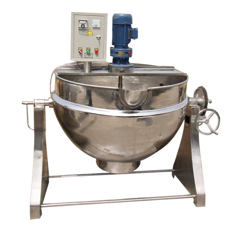 Hot Sales 300 liter electric heating   pot   jacketed kettle used for Beef sauce