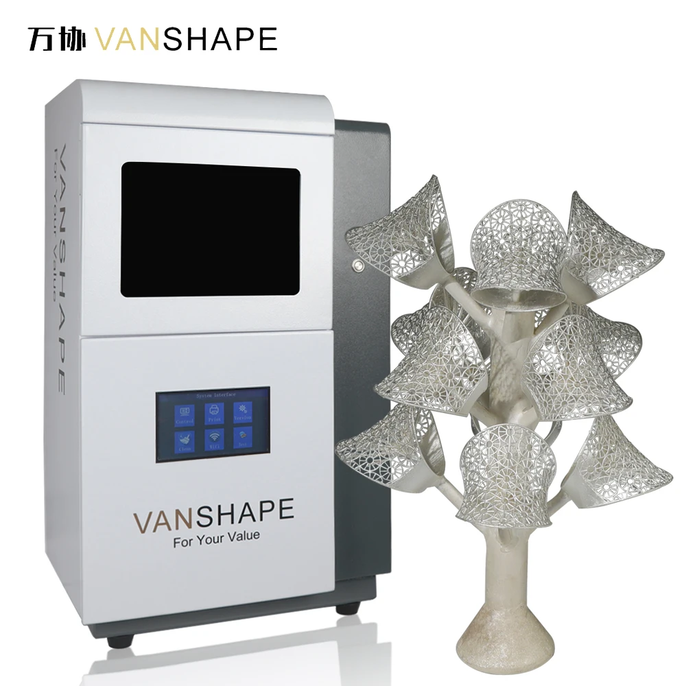 Vanshape 3D Wax Printer High Resolution Jewelry Castable Resin 3D Printer Wax Printer
