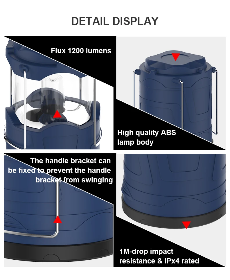Custom Outdoor Camping Led Light Portable Stretching Camping Lantern