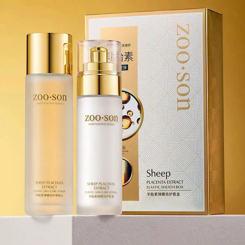 ZOO.SON OEM Private Label Sheep Placenta Herbal Rejuvenating Facial Whitening Moisturizing Skin Care Set