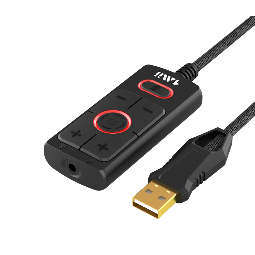 2023 Popular Universal External Gaming USB Sound Virtual 7.1 Surround USB Sound Card 7.1 Channel USB Sound Card Adapter For PC