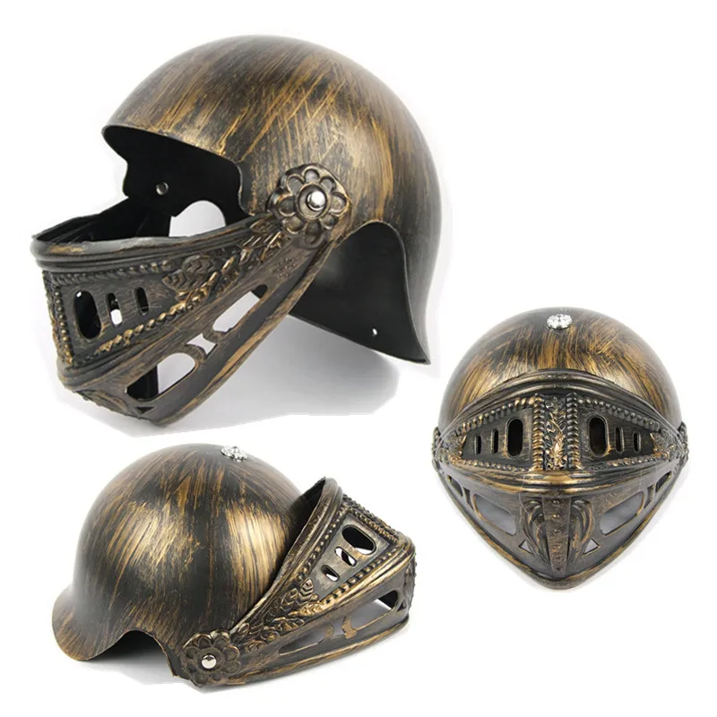 Halloween Cosplay Knight helmet plastic toy  for children