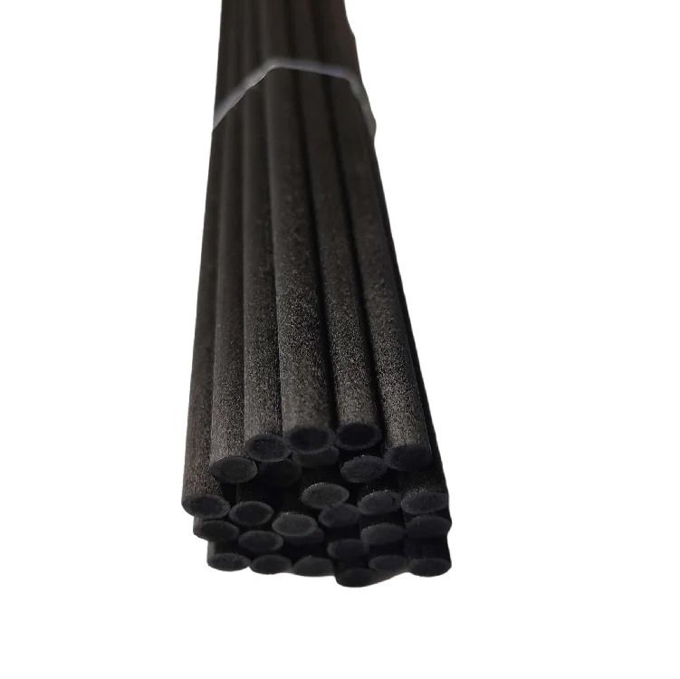 High Quality Black Soft Fiber Sticks Polyester Synthetic Reed Diffuser Sticks Liquid Absorbent Cotton Wick