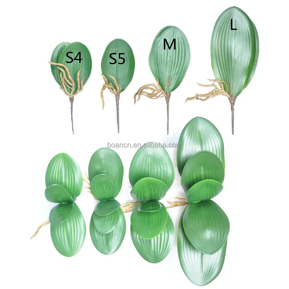 Высококачественные шелковые бабочки ручной работы листья орхидеи для украшения