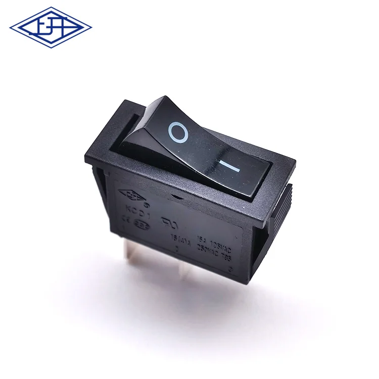 customized 16A 125V AC black color rocker switches spst on off rocker switches with UL certification