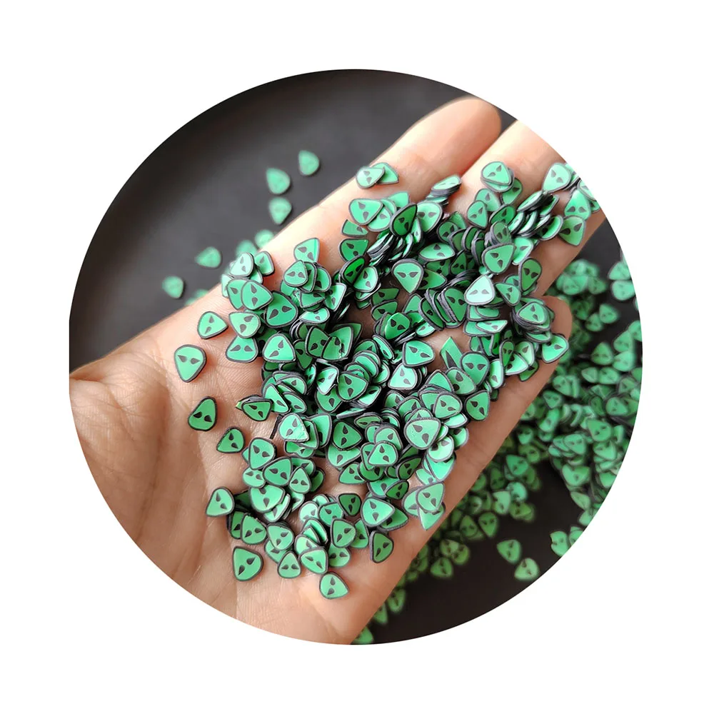 Space Alien Aliens UFO Halloween Slime Polymer Clay Slice Slices Simulation Bake Nail Art  DIY Craft